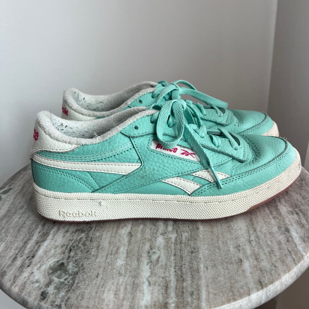 Reebok Club C 85 Prince Mint Tennis Sneakers View 3
